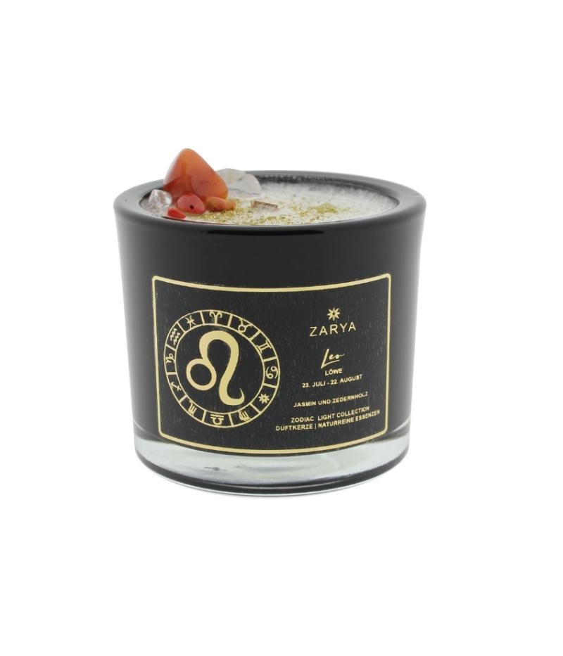 L&ouml;we Duftkerze &ndash; Sternzeichenkerze