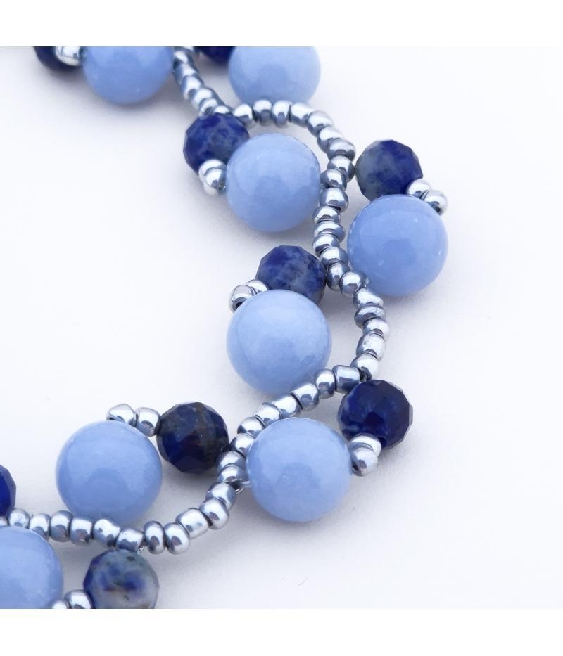 Stimme der Wahrheit - Halschakra Armband