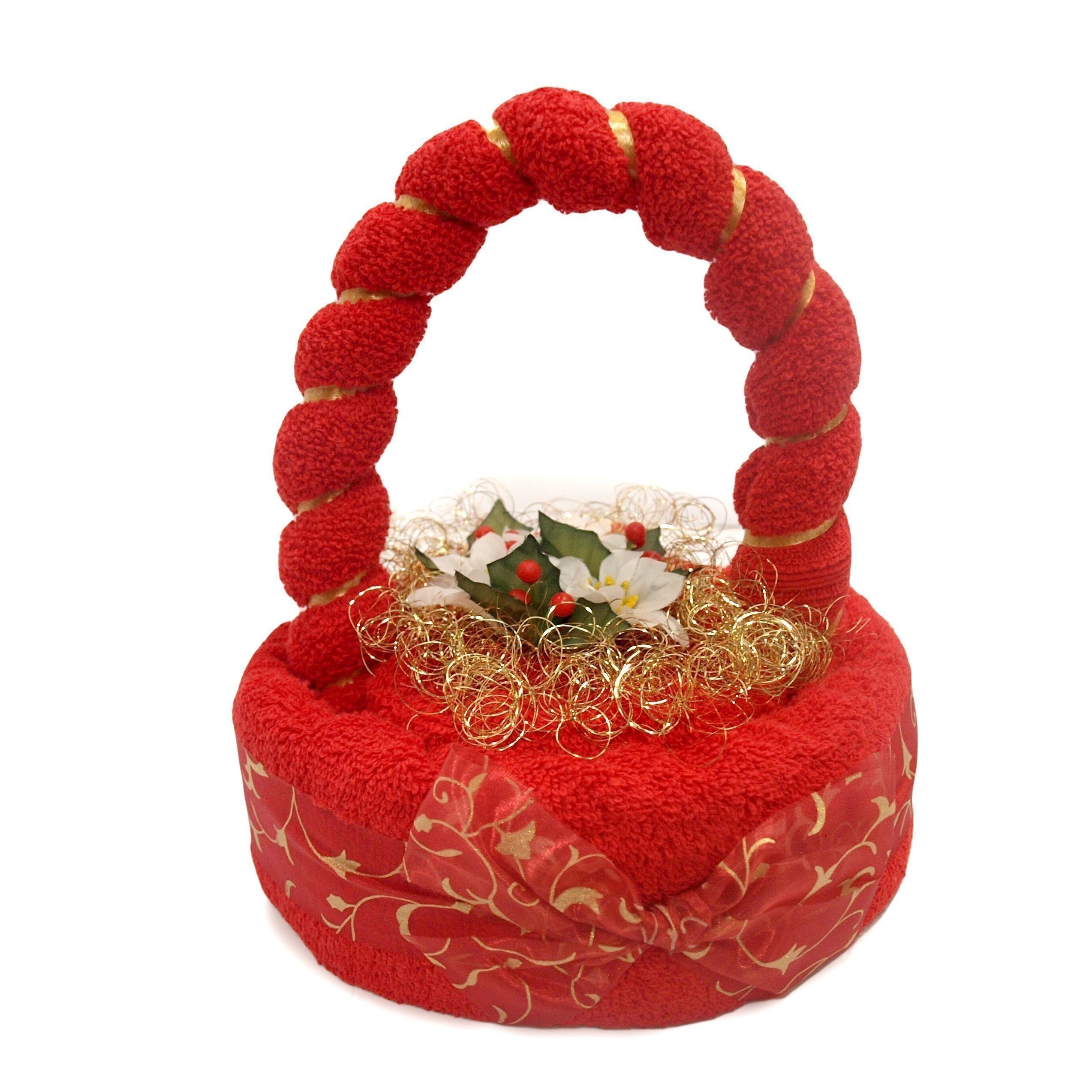 Geschenk Frottierkörbchen groß mit Deko