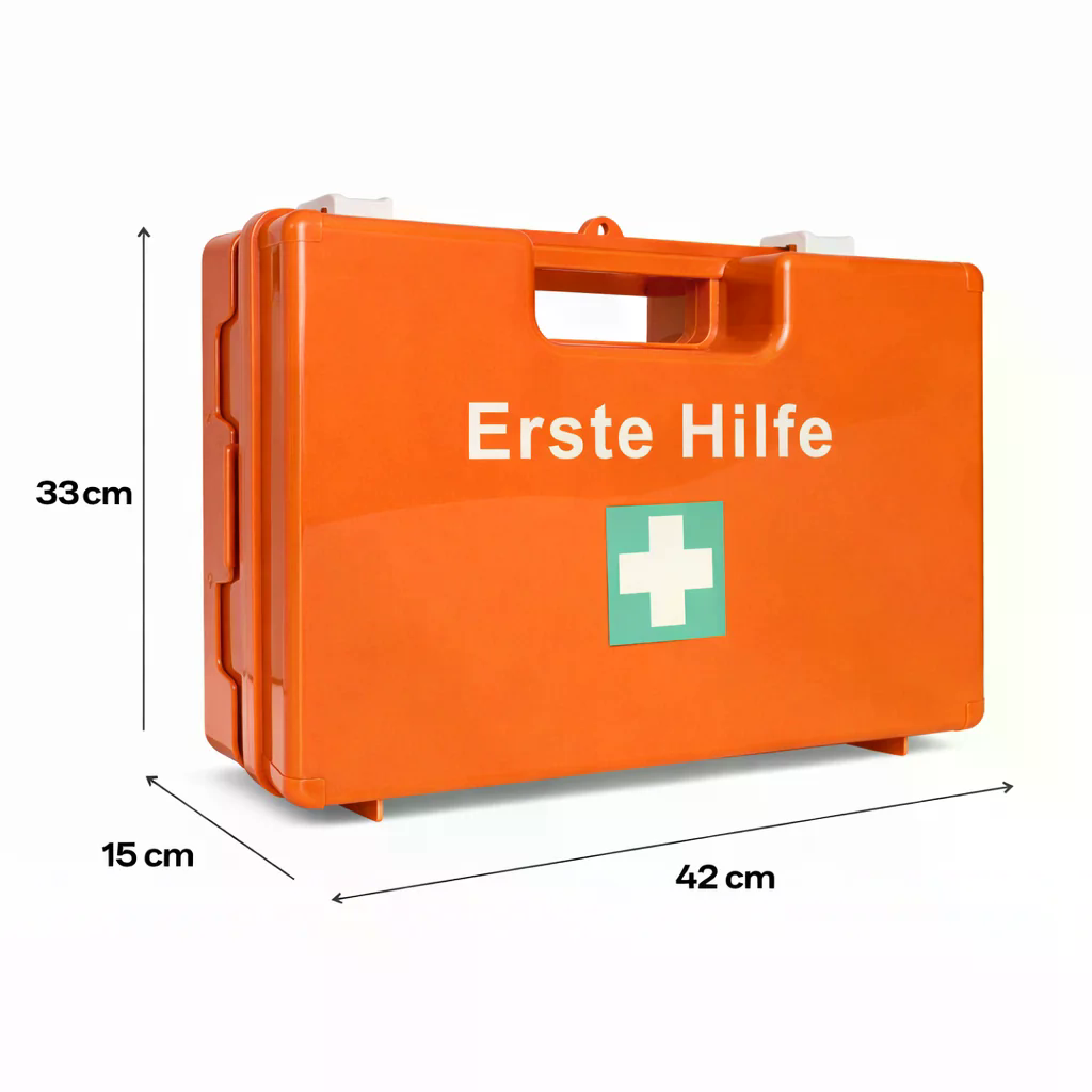 Erste-Hilfe-Koffer Betreuung & Pflegedienst DIN 13157 - orange