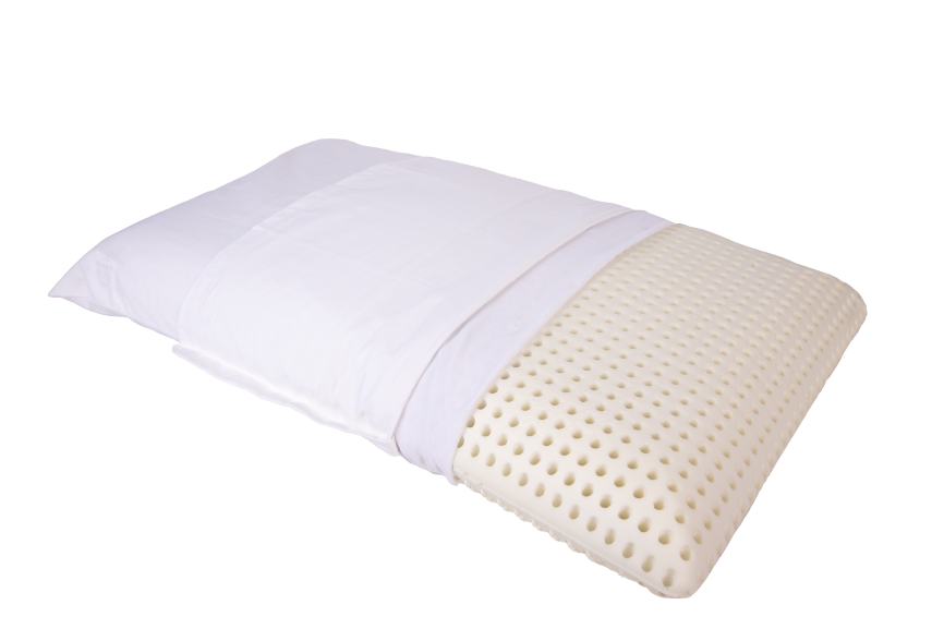 Schlafkissen Weiss geruchlos + Gratis Baumwoll&uuml;berzug