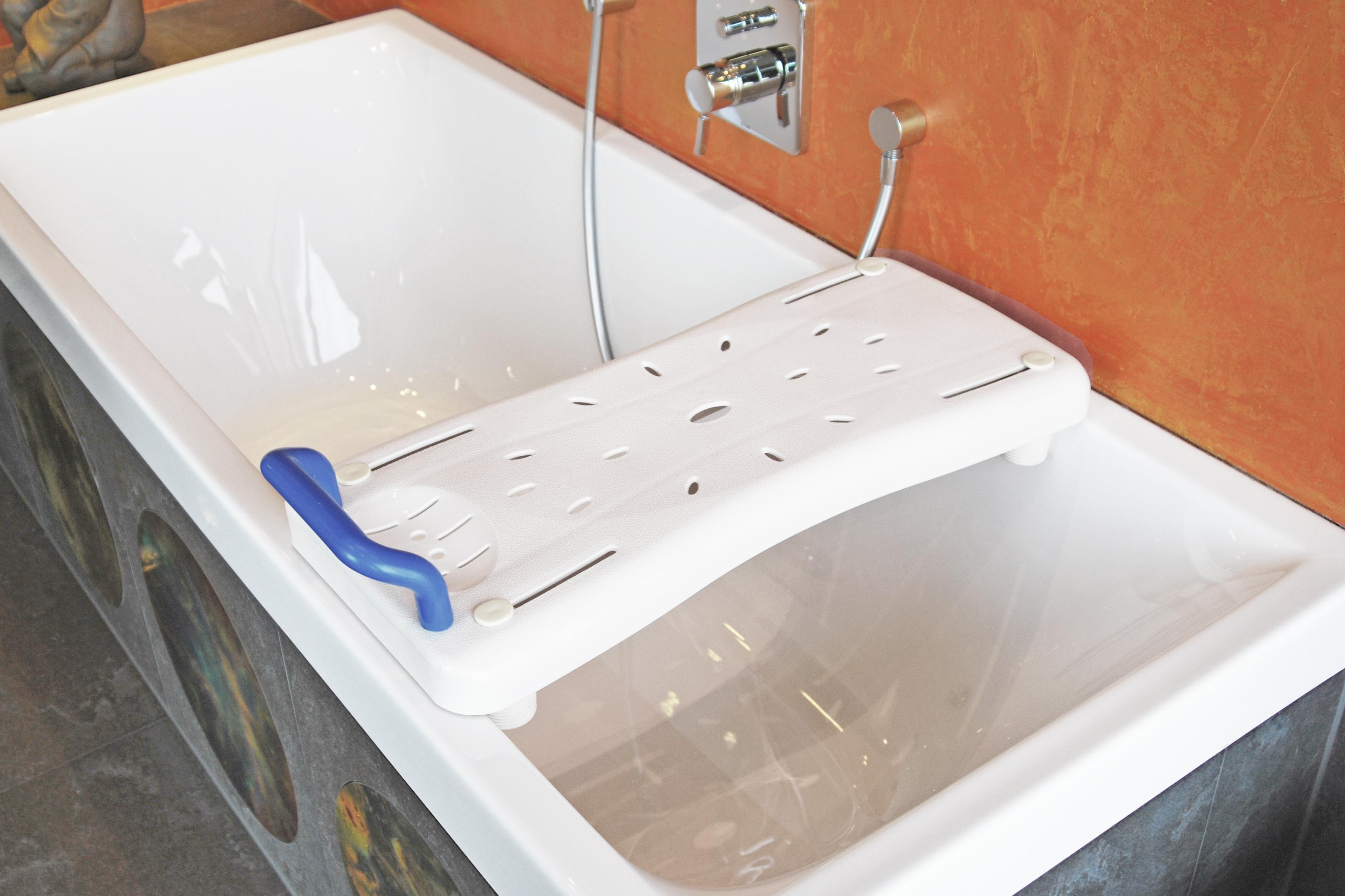 BWB 68 cm Badewannenbrett mit Haltegriff