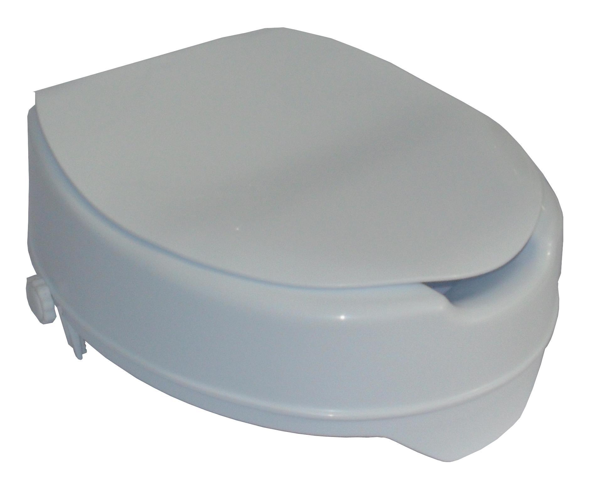 TS 10D Toilettensitzerh&ouml;hung 10 cm mit Deckel