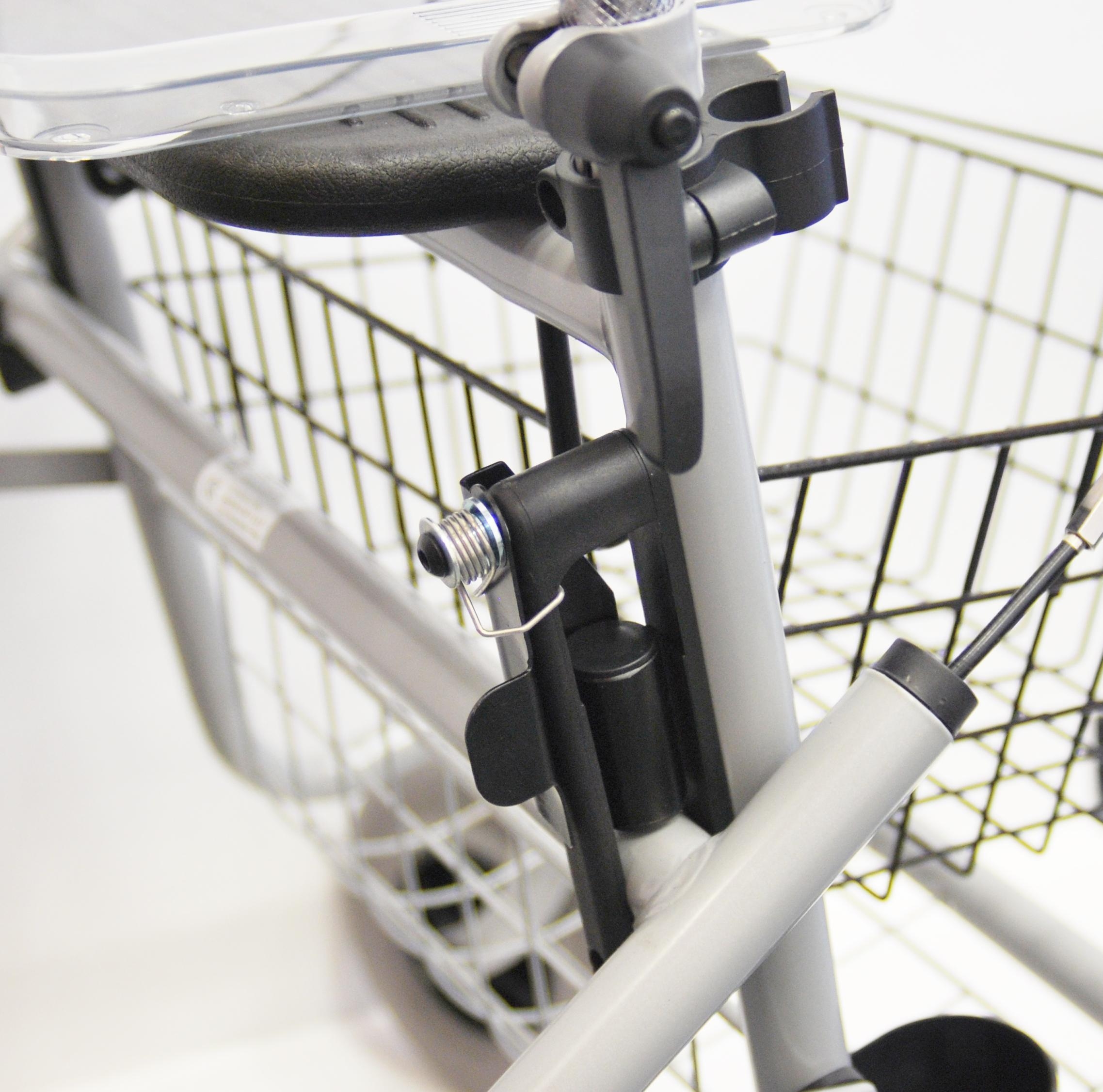 Rollator Plus Stahl silber