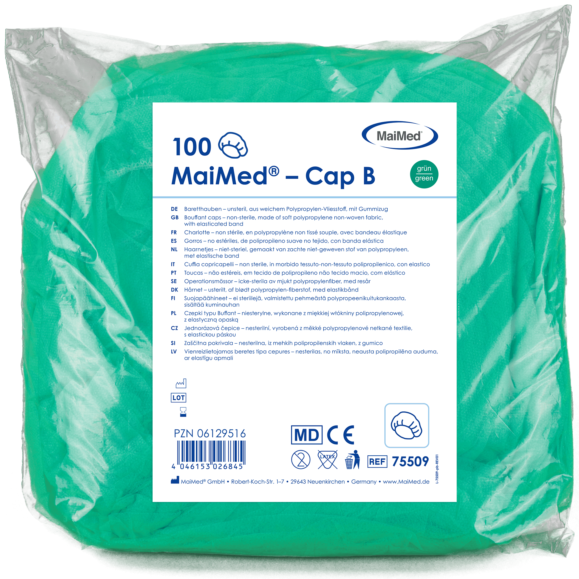 MaiMed-Cap B, Baretthaube
