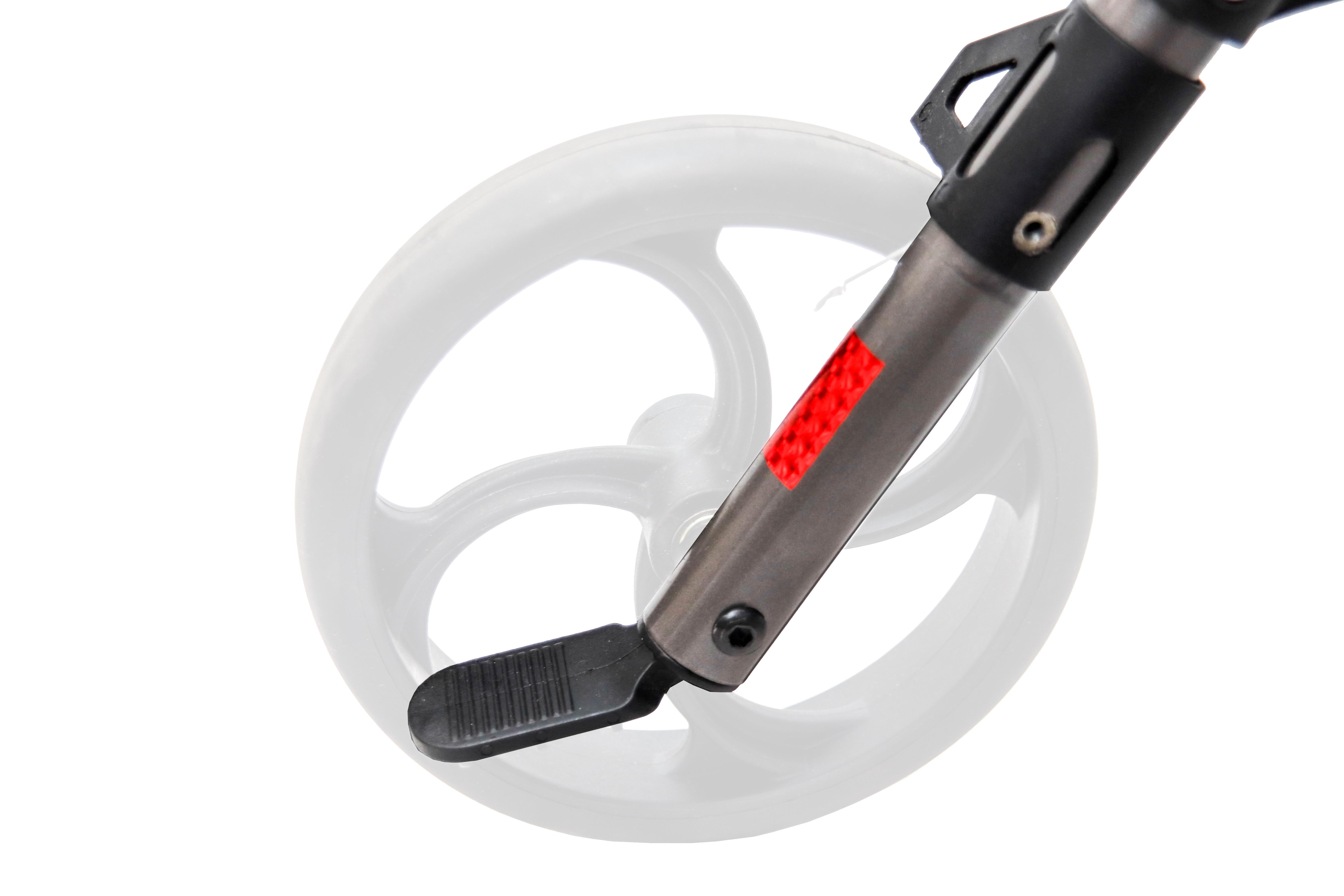 OMNI Leichtgewichtsrollator mit Stockhalter faltbar Sitzh&ouml;he 60 cm grau