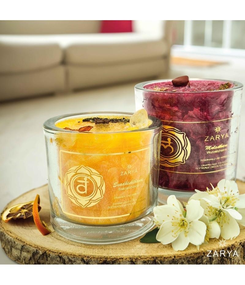 Sakralchakra Duftkerze &ndash; Svadhisthana (Klein)