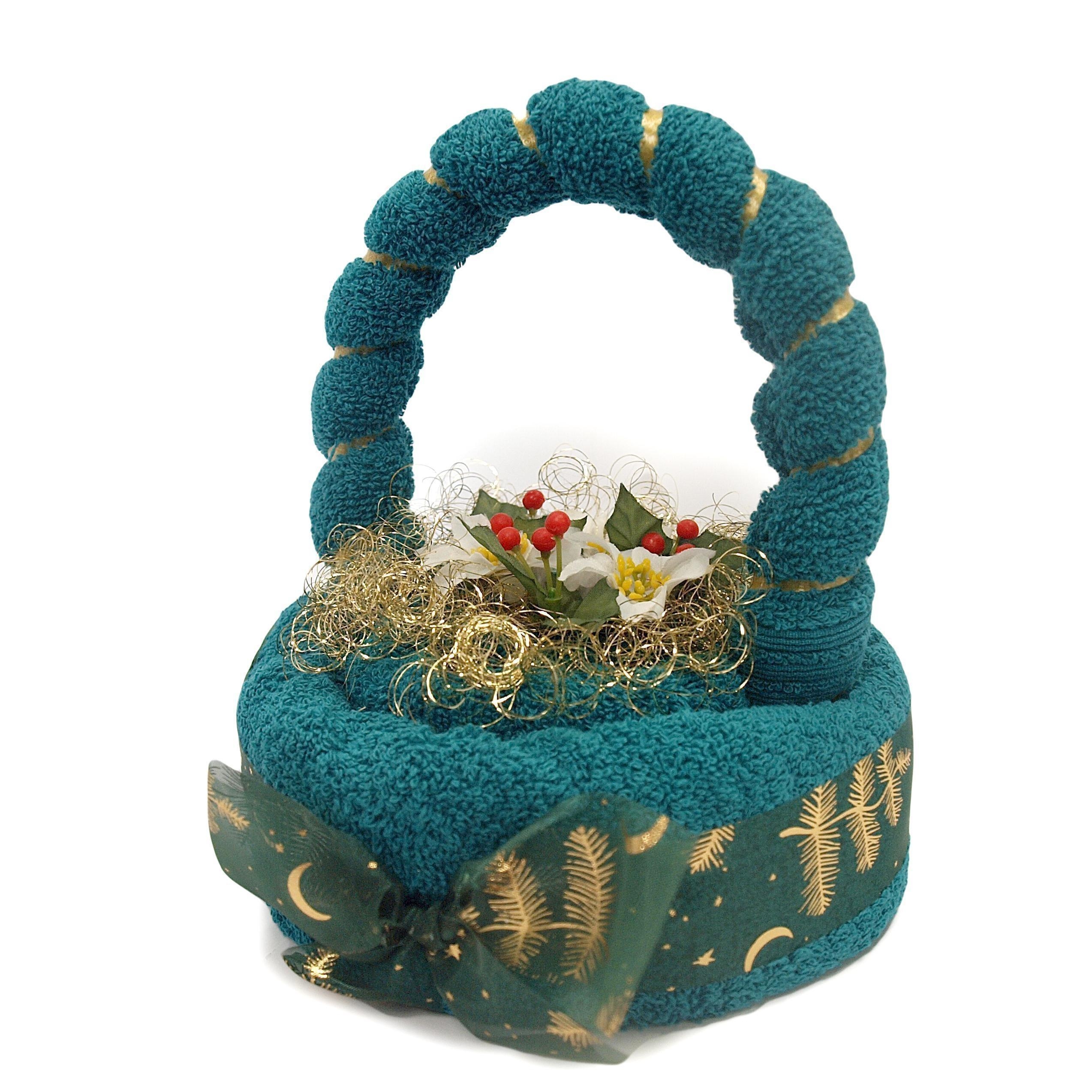 Geschenk Frottierkörbchen groß mit Deko
