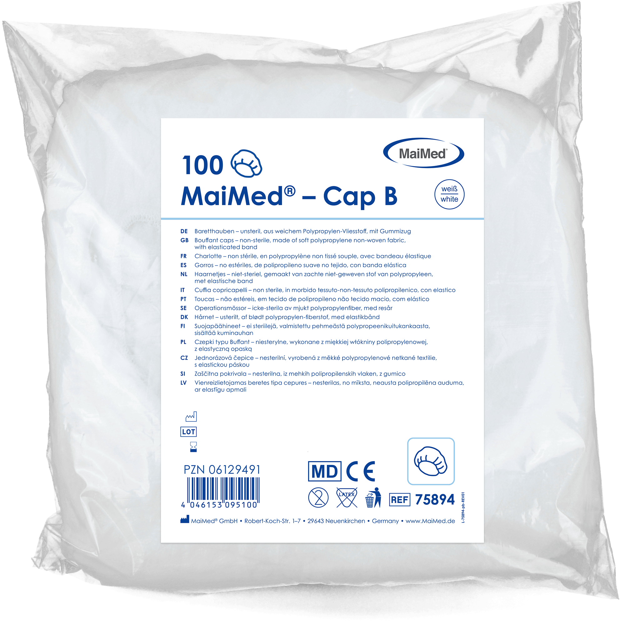 MaiMed-Cap B, Baretthaube