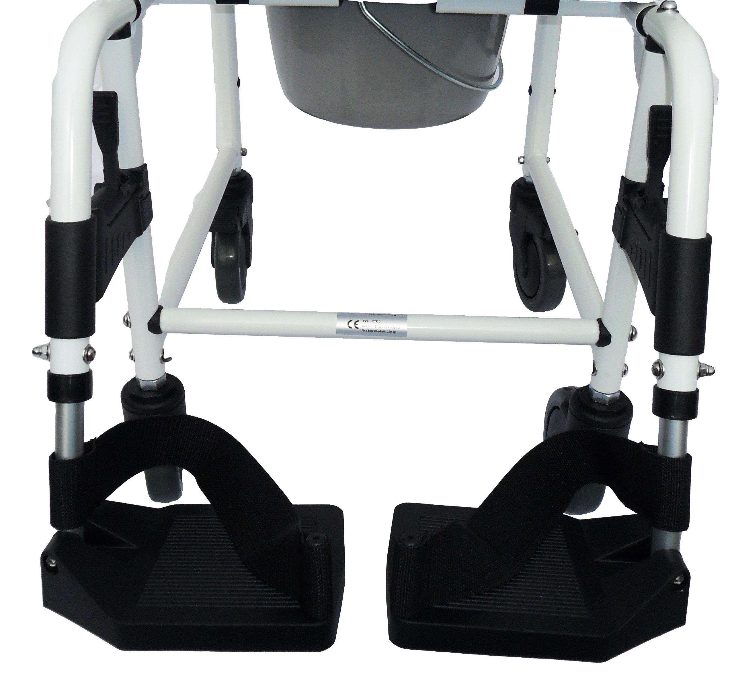DTR 5 Zoll fahrbarer Dusch- und Toilettenstuhl