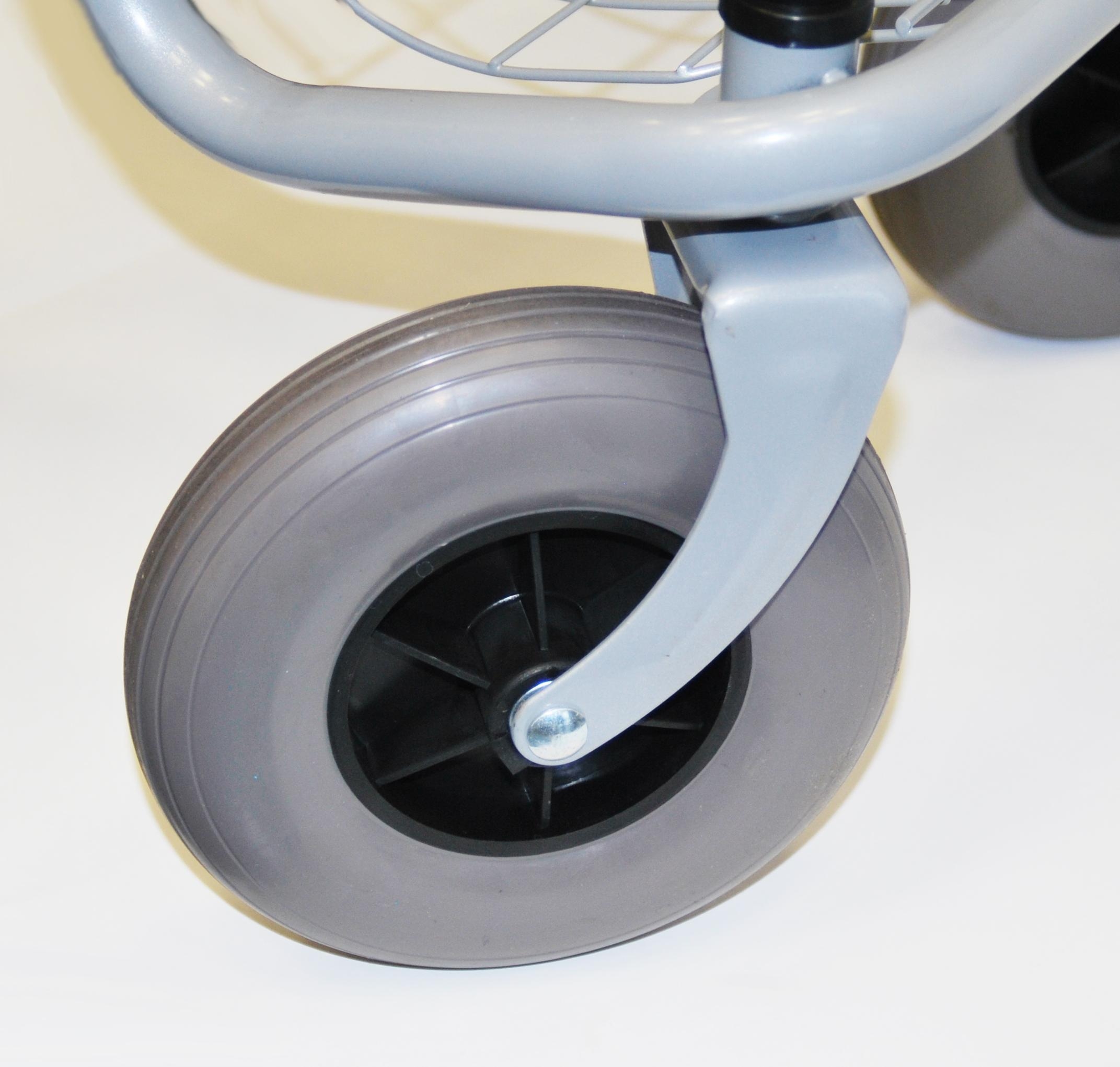 Rollator Plus Stahl silber