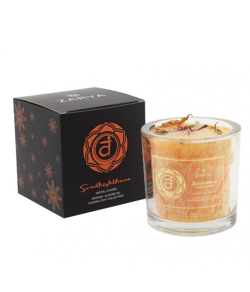 Sakralchakra Duftkerze &ndash; Svadhisthana (Gro&szlig;)