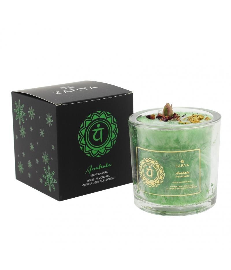 Herzchakra Duftkerze &ndash; Anahata (Gro&szlig;)