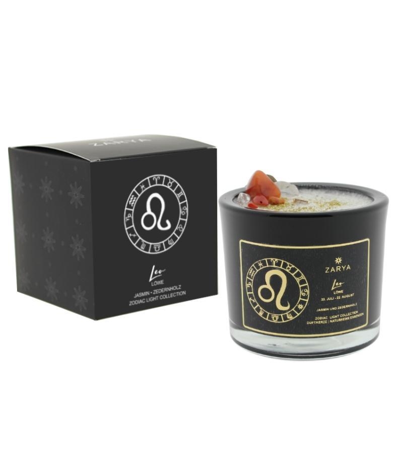 L&ouml;we Duftkerze &ndash; Sternzeichenkerze