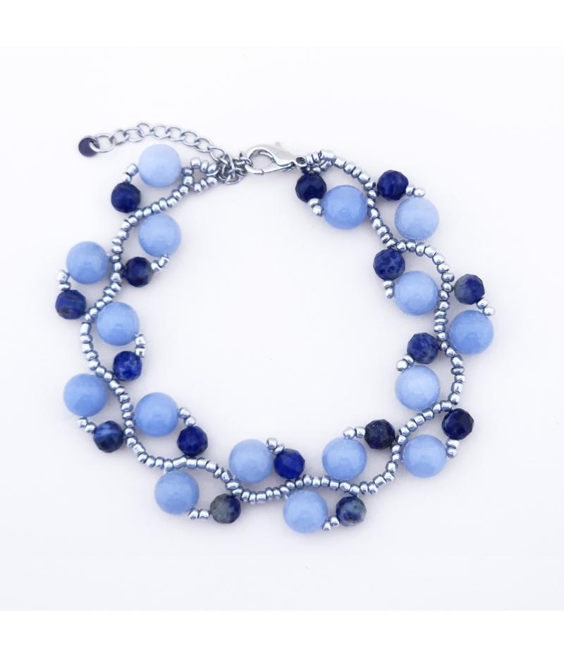 Stimme der Wahrheit - Halschakra Armband