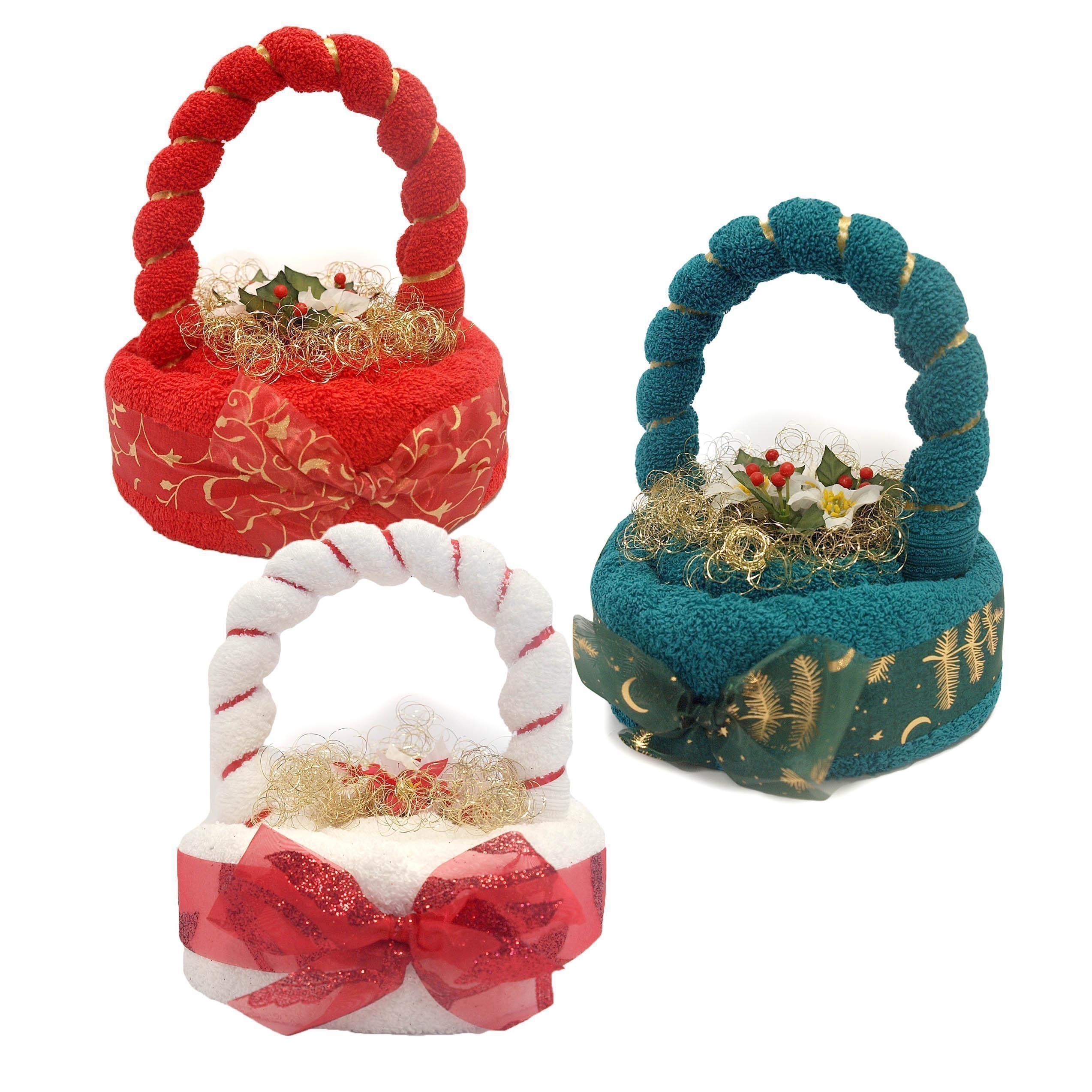 Geschenk Frottierkörbchen groß mit Deko
