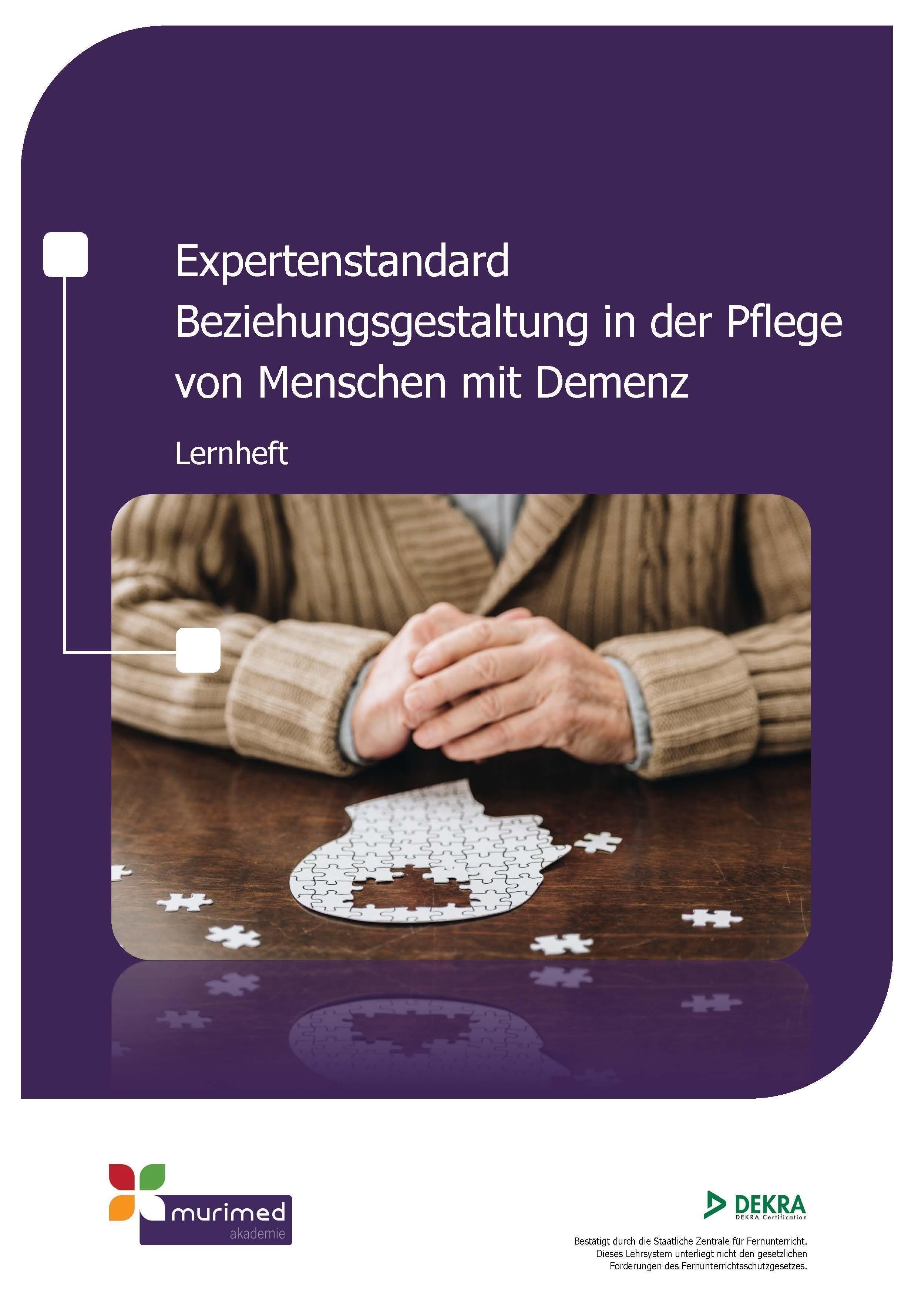 E-Learning ES 10 - Expertenstandard Beziehungsgestaltung in der Pflege für Menschen mit Demenz