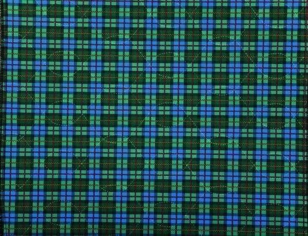 Inkontinenzstuhlauflage Sitzauflage, 45x45 cm, 450g/m³ Farbe: Karo grün-blau 01