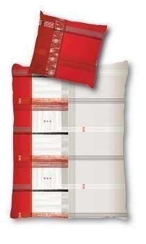Bettbezug Renforce Bedruckt, 135x200 cm, 120g/m&sup3; Farbe: 0006 - Karo rot/grau