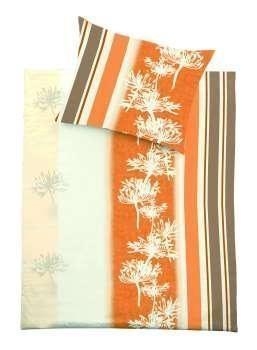 Kissenbezug Renforce Bedruckt, 80x80 cm, 120g/m³ Farbe: 0017 - beige/orange