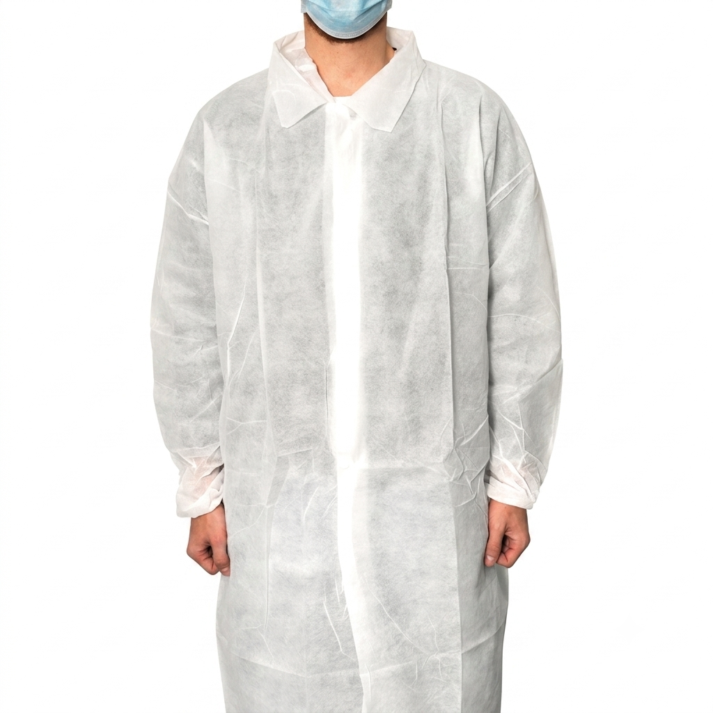 MaiMed-Coat V, Besucherkittel aus Vlies