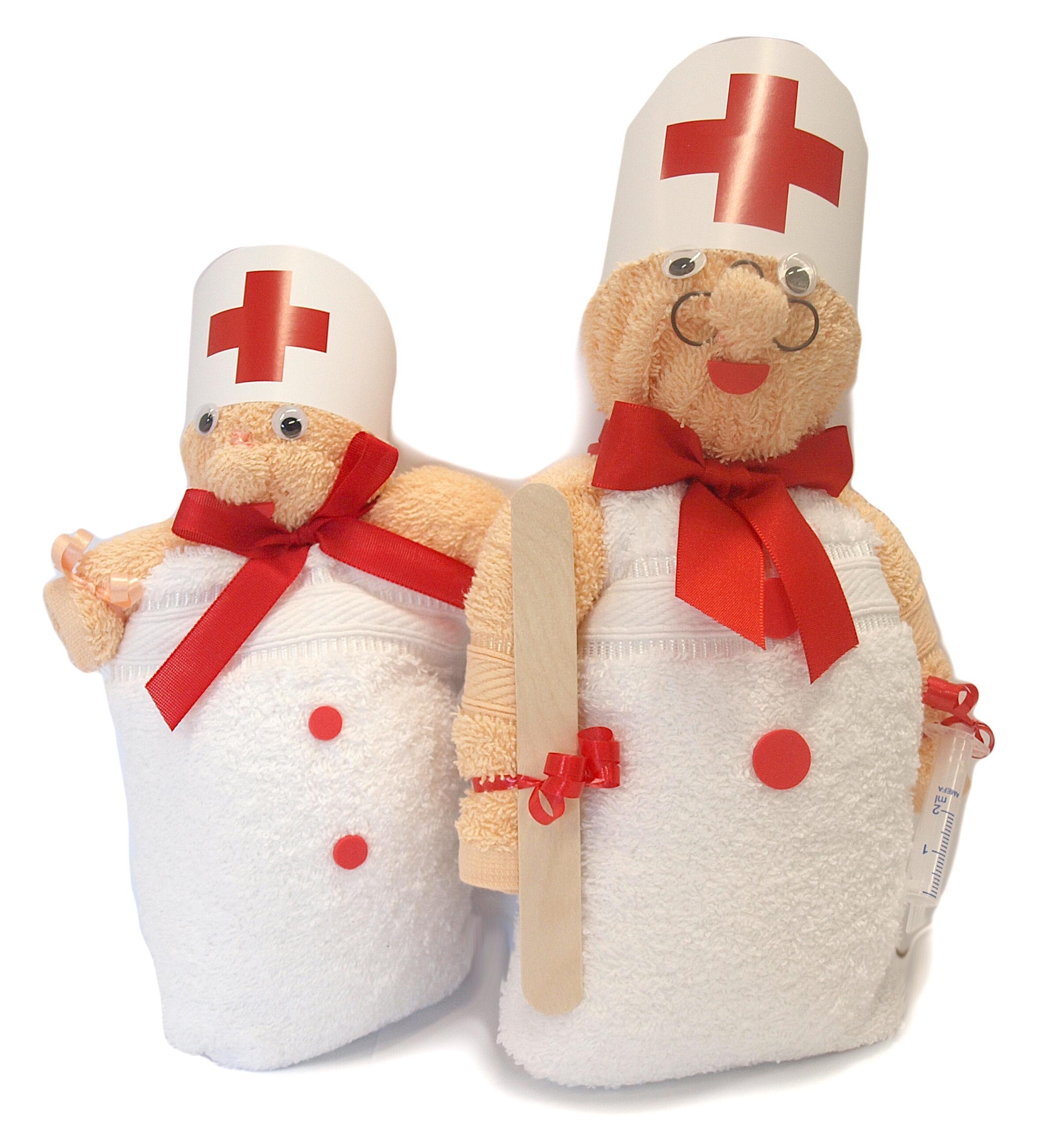 Geschenk Krankenschwester 1x Waschhandschuh, 1x Gästetuch Geschenk Krankenschwester 1x Waschhandschuh, 1x Gästetuch