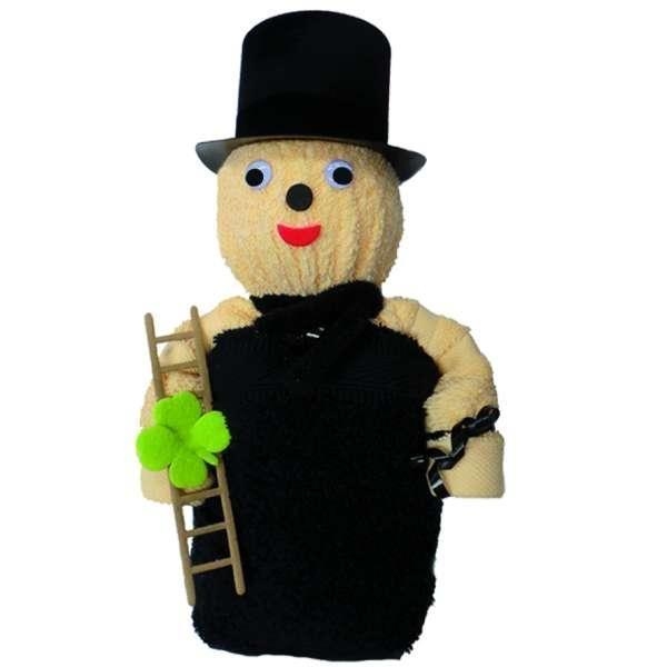Geschenk Schornsteinfeger 1x Waschhandschuh, 1x G&auml;stetuch