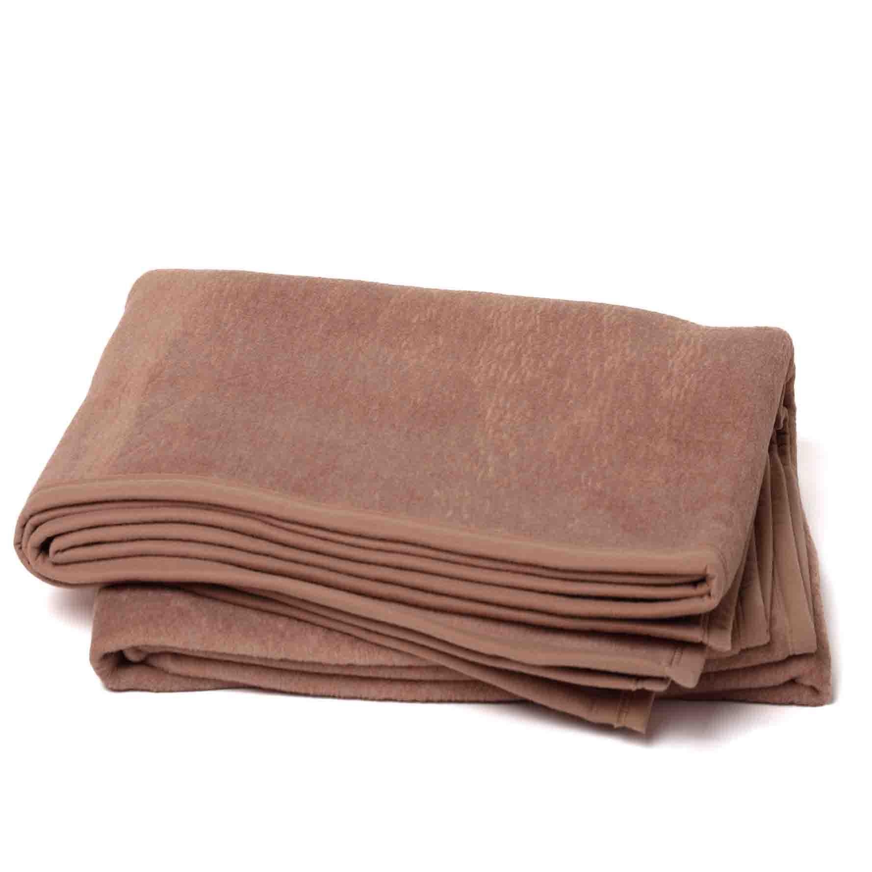 Wohn- und Schlafdecke Clinic 140x200 cm, 550g/m&sup3; Farbe: terrakotta 0233