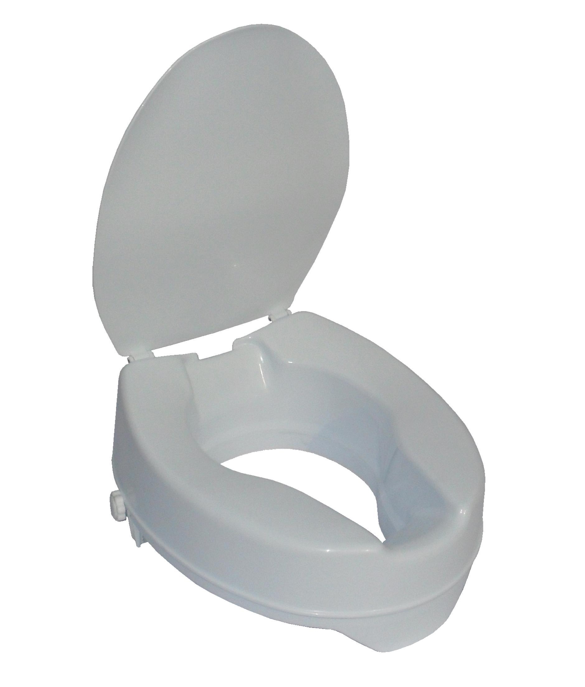 TS 10D Toilettensitzerh&ouml;hung 10 cm mit Deckel