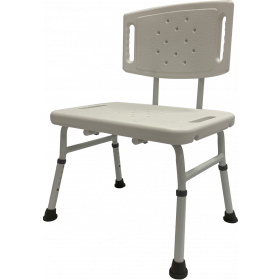 DHB-R250-N Duschhocker mit R&uuml;ckenlehne bis 250 kg 61 cm