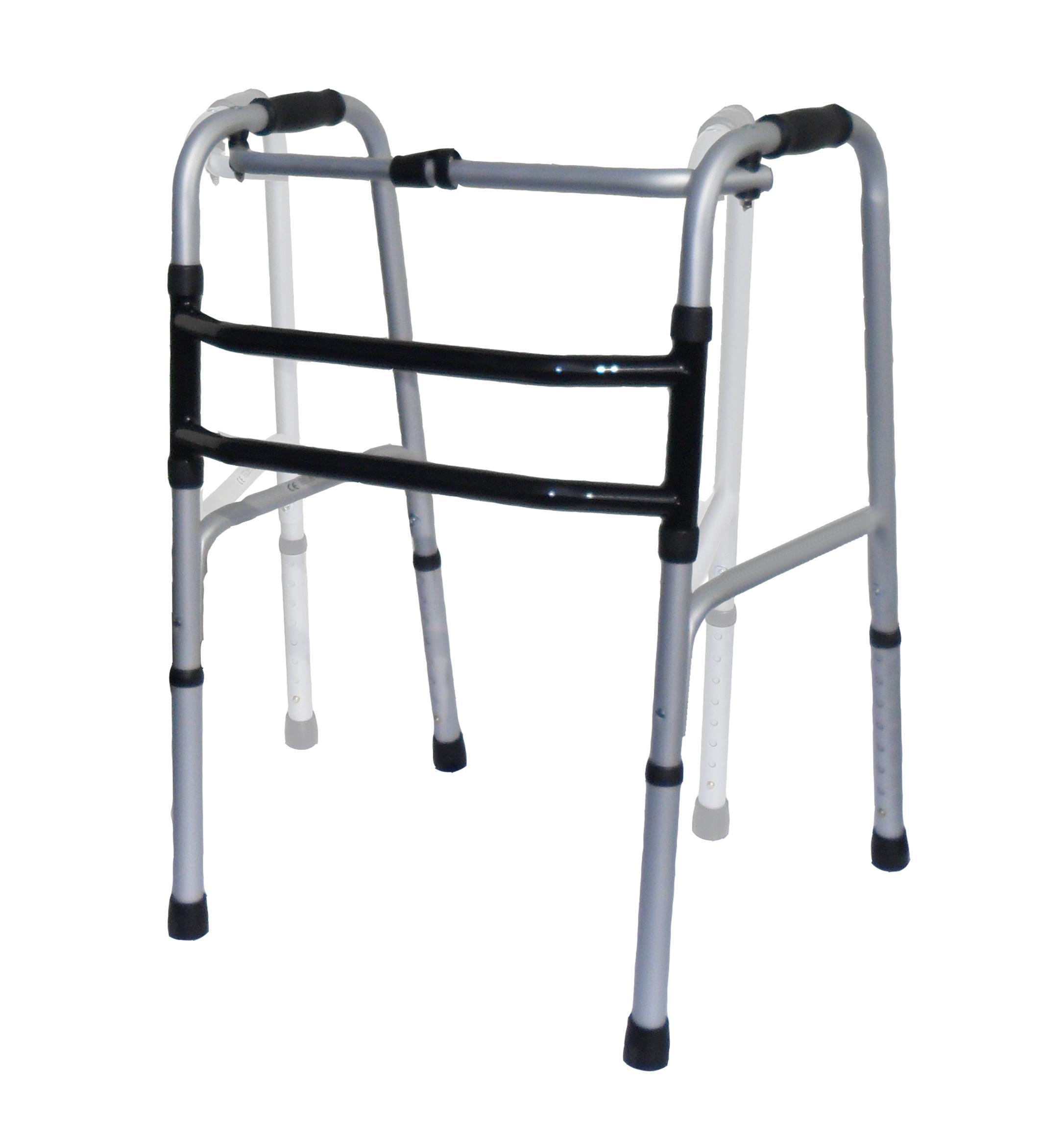 REZI faltbares Gehgestell reziprok silber