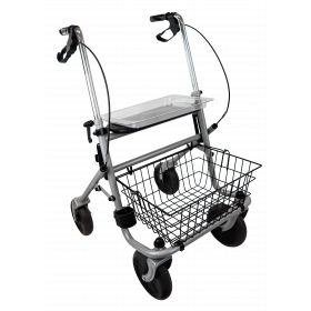 Rollator Standard Stahl silber